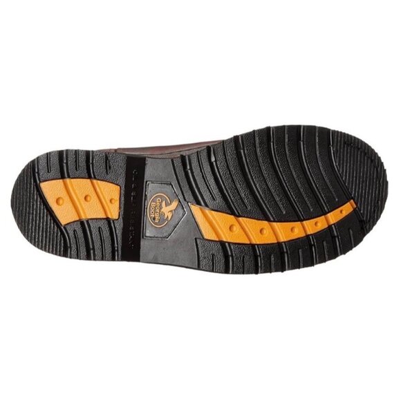 Georgia® Giant Wellington Pull-on work boot Soggy Brown Leather Men’s Size 12 M - Picture 16 of 16